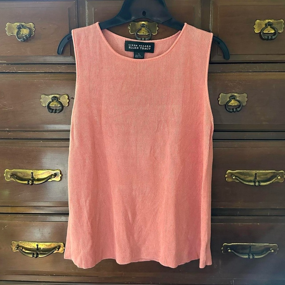 Linda Allard Ellen Tracy Silk Tank Top
